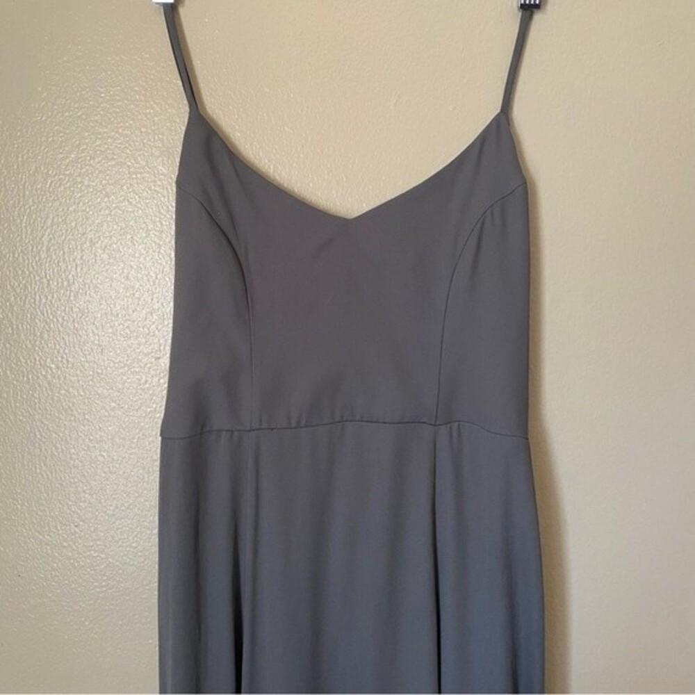 Show me your Mumu Size Small Soft Charcoal Crisp Godshaw Goddess Maxi Gown Dress - Picture 4 of 11